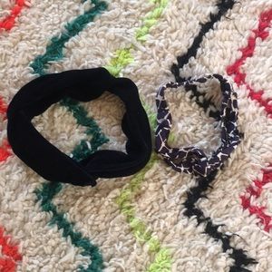 Navy headband duo